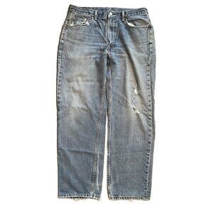 LEVIS 550 MENS JEANS Size 36x32 BLUE DENIM Relaxed Fit COTTON 1128AL